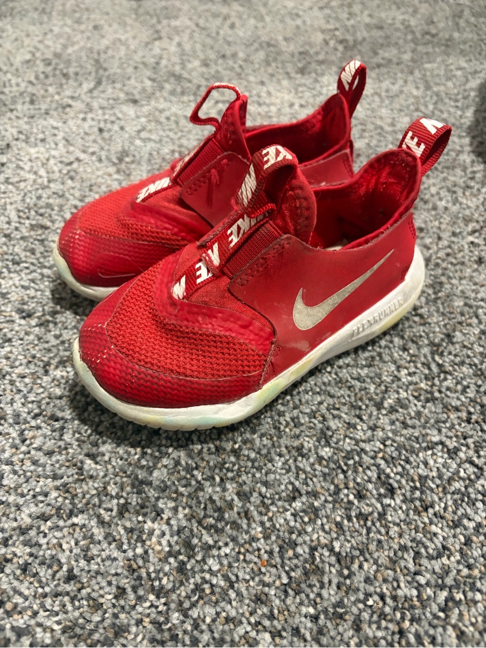 Nike Kids' Red Slip-On Athletic Shoes- Size 8C